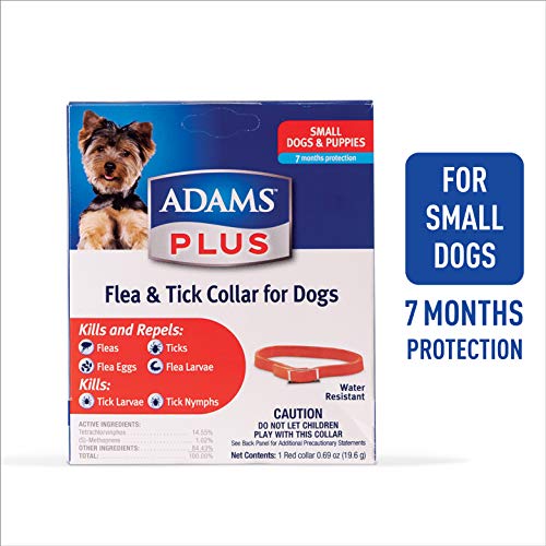 Adams Plus Flea & Tick Collar for Dogs, Small