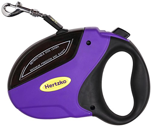 Hertzko Heavy Duty Retractable Dog Leash Great for Small, Medium & Large Dogs