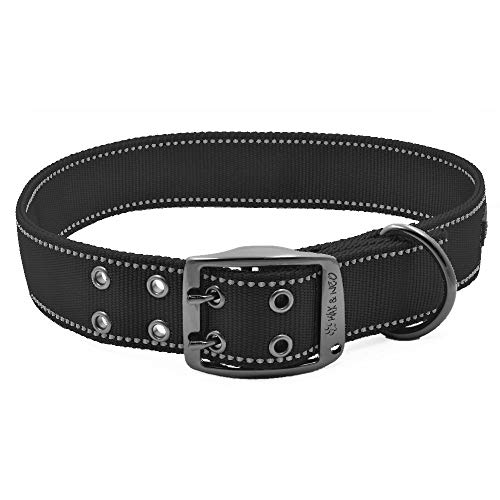 Max and Neo MAX Reflective Metal Buckle Dog Collar