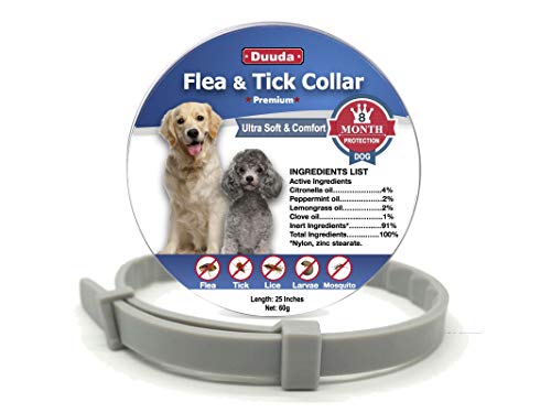 Duuda Dogs Flea and Tick Collar - 8 Months Protection for Dog and Puppies