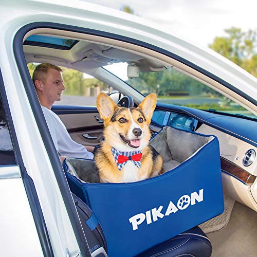 Pikaon Lookout Booster Car Seat for Larger Dog, Safety Elevated Pet Booster Seat