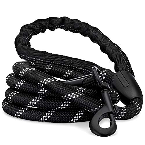 Strong Dog Leash, Reflective Rope, Chew Proof Paracord for Medium and Large Dogs