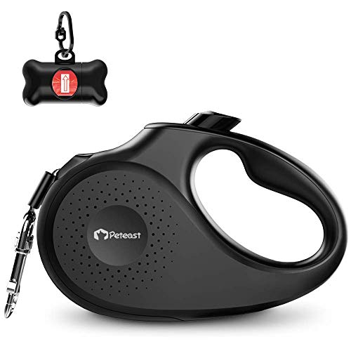 Peteast Retractable Dog Leash, 360° Tangle-Free, Heavy Duty Up to 110lbs Pets