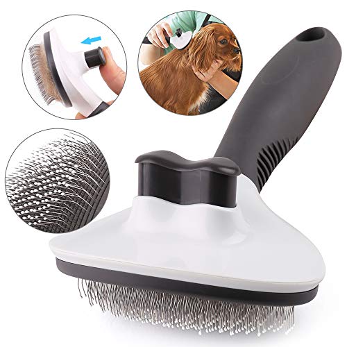 Dog Brush, Self Cleaning Slicker Brush for Dogs and Cats