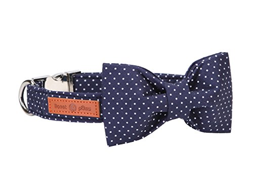 Lionet Paws Dog and Cat Collar with Bowtie,Soft and Comfortable,Adjustable Collar