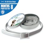 Fleas and Collars for Dogs, 8 Months of Protection, Treatment and Prevention