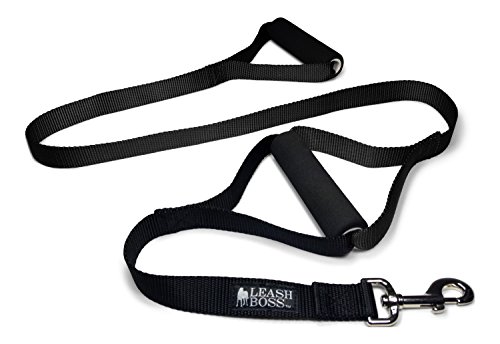 Leashboss Original - Heavy Duty Two Handle Dog Leash for Large Dogs