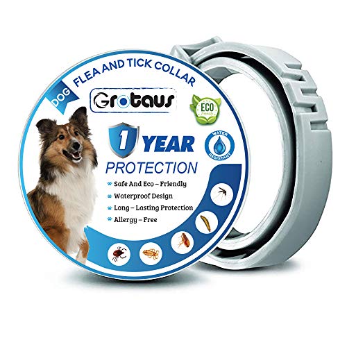 GROTAUS Flea and Tick Collar for Dogs - Safe and Effective Flea and Tick Control