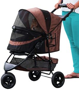 Pet Gear No-Zip Special Edition Pet Stroller, Espresso