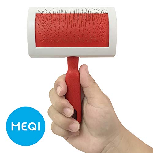 MEQI Professional Pet Slicker Rug Brush for Dogs & Cats