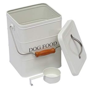 Geyecete Dog Treat and Food Storage Tin with Lid and with Spoon