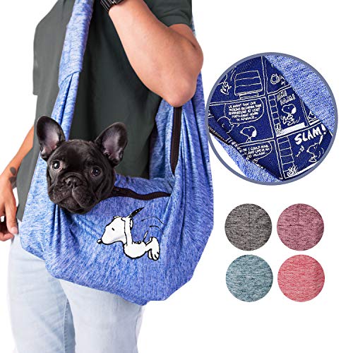 ZOOZ PETS Peanuts Dog Sling for Small Pets - Comfortable Extra Safety Features