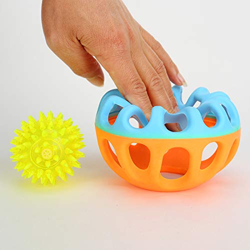 Liteng HOL-ee Roller Original Treat Dispensing Dog Ball - Hard Natural Rubber - Assorted Colors