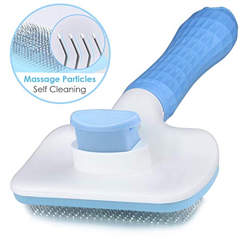 TIMINGILA Self Cleaning Slicker Brush for Dogs and Cats,Pet Grooming Tool