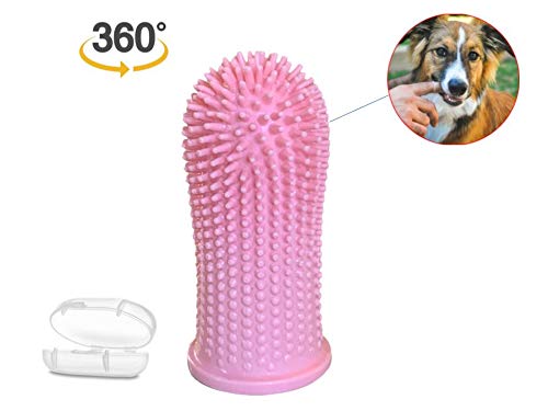 Barkley's 360º Dog Fingerbrush Toothbrush - Ergonomic Design