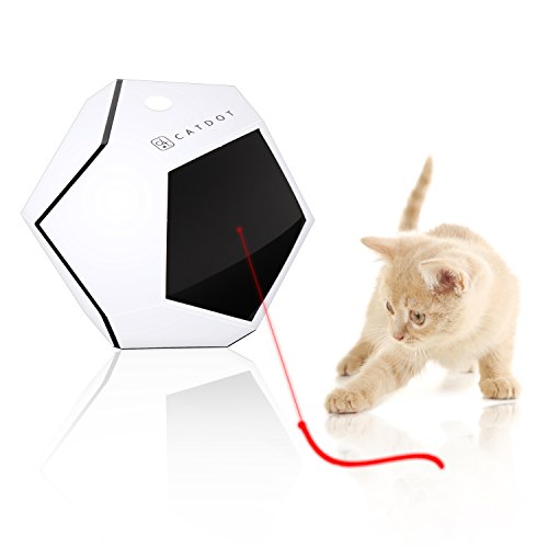 SereneLife Automatic Cat Cube Toy - Electronic Rotating & Moving Teaser Machine