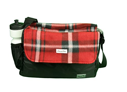 Louie de Coton Made in USA Small Dog Soft Sling Carrier Bag with Removable Fleece Blanket/Liner (Fiery Red)