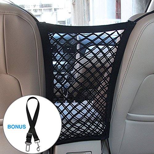 Lylyzoo Pet Barrier Dog Car Net Barrier Dog Car Seatbelt