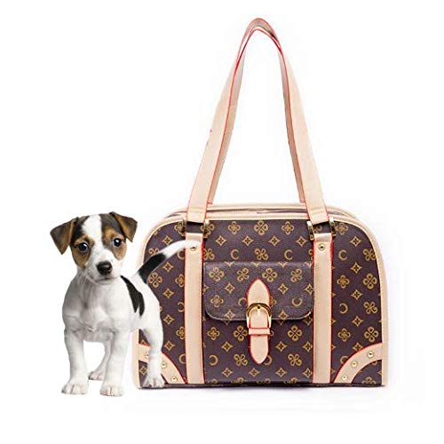 Dog Carrier Bag Pet Cat Small Puppy Handbag Outdoor Travel Carry Tote Luxury Bag Foldable Shopping Bag Portable Pet Dog Designer,M