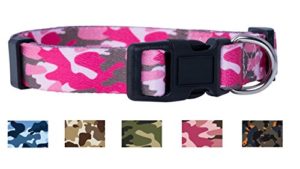 Native Pup Camo Dog Collar (Medium, Pink)