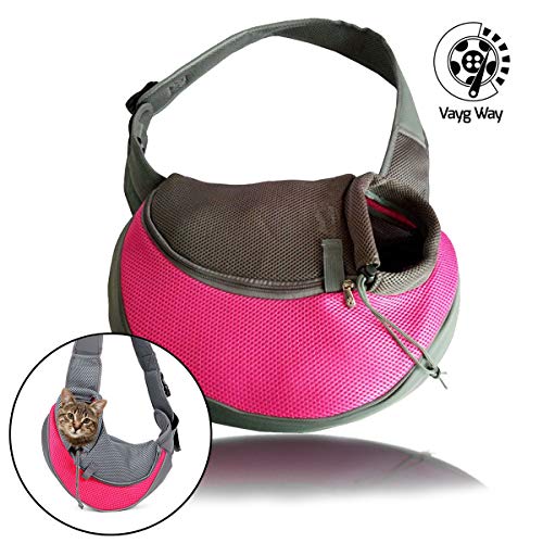 VaygWay Pet Dog Sling Carrier - Breathable Mesh Traveling Pet Carrier