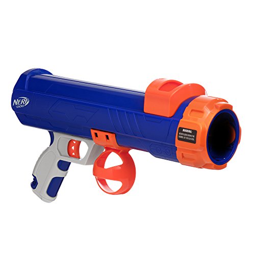 Nerf Dog Compact Tennis Ball Blaster Dog Toy, Great for Fetch, Hands-Free Reload