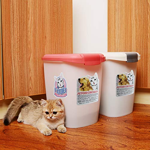 LAZY BUDDY Pet Food Storage Container, Dog Food Storage Container