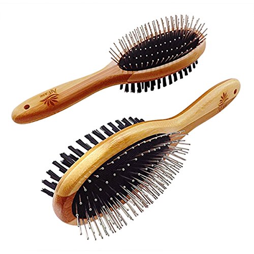 AtEase Accents Double Sided Dog Brush - for Long or Short Haired Dogs and Cats