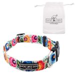 Lucky Love Dog Collars | Floral Girl or Boy Dog Collar for Medium Dogs