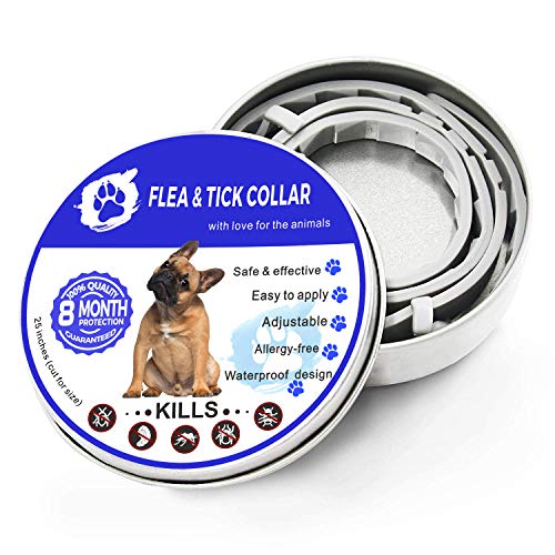 Flea and Tick Collar Prevention for Dogs & Cats Control for 8 Months