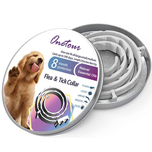Flea and Tick Prevention Collar One Size Fits All Dogs and Cats Flea and Tick Control