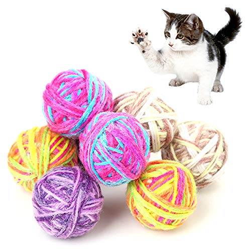 LOadSEcr Best Dog Toys Pet Cat Kitten Bell Fun Games Woolen Yarn Ball Exercise