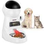 WOPET Pet Feeder Stainless Steel Bowl,Automatic Dog and Cat Feeder Food