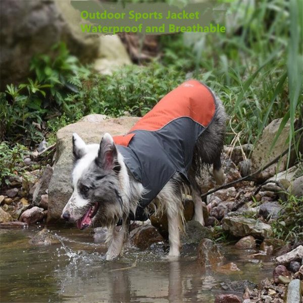 Waterproof Large Dog Coat Big Pet Jacket Sportswear Breathing Mesh