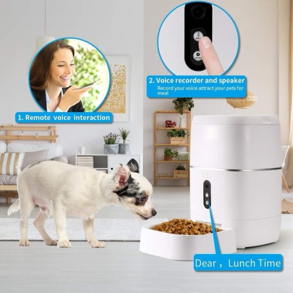6L Automatic Programmabled Pet Feeder for Cat Dog with APP