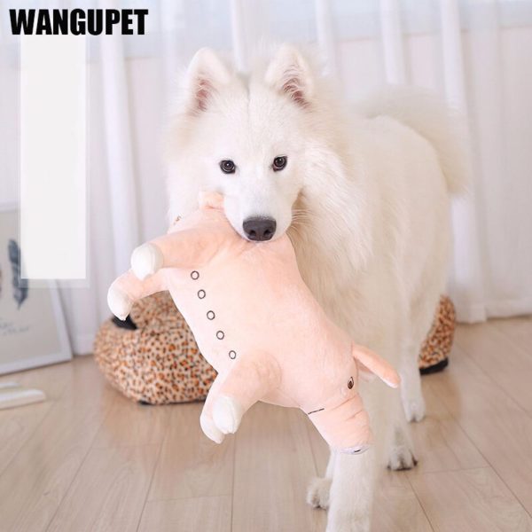 Cartoon Pig Shape Plush Dog Toy for Large