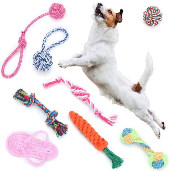 Cotton Rope Chewing Molars Dog Rope Ball Chew