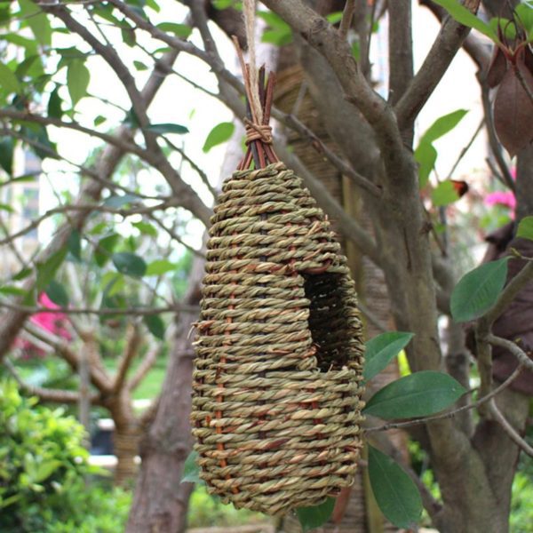 Hanging Bird House Fiber Finch Bird Nest