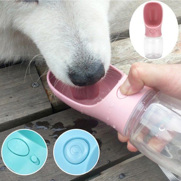 Pet Dog Drinking Water Bottle Sports Squeeze Type Puppy Cat Portable Travel Outdoor Feed Bowl Drinking Water Jug Cup Dispenser 