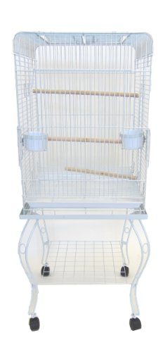 YML 20-Inch Open Top Parrot Cage with Stand