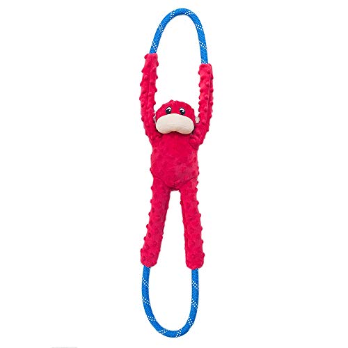 Monkey RopeTugz, Squeaky and Plush Rope Tug Dog Toy