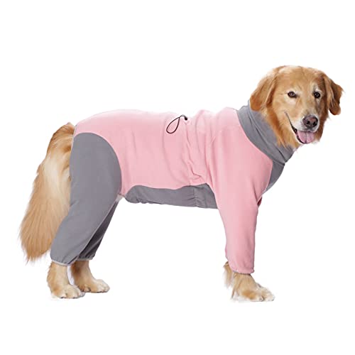 Dog Winter Warm Coats 4-Legs Fleece for Large Medium Dogs