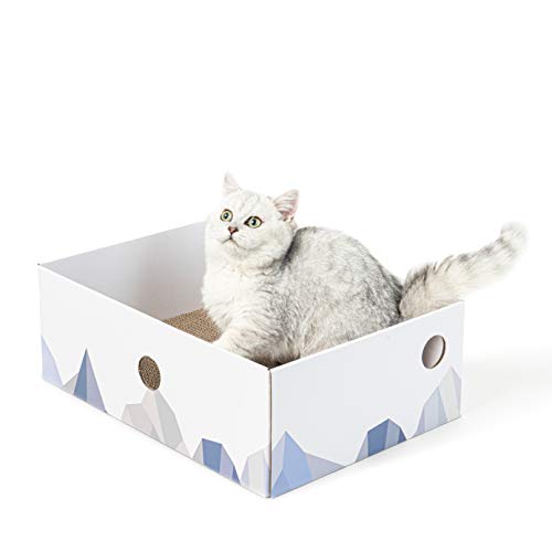 Conlun Cat Scratcher Box with Cat Scratching Pad