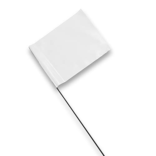 White Marking Flags 100 Pack