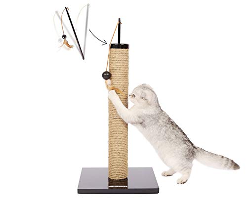 GOHOO PET Cat Scratching Post with Natural Sisal Rope