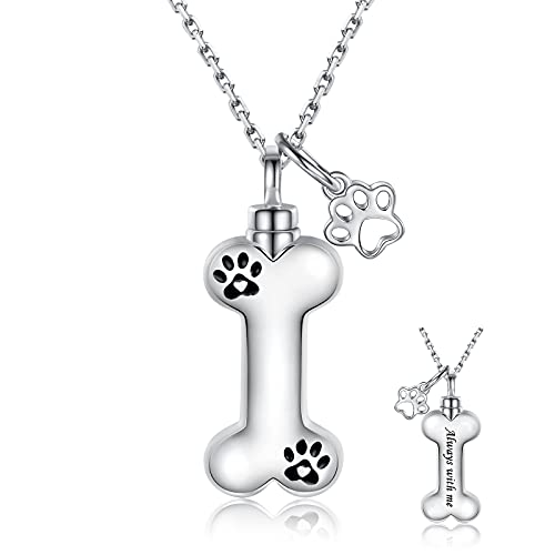 Sterling Silver Dog Bone Urn Necklace