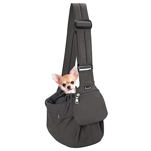 Adjustable Padded Shoulder Strap Hand Free Puppy Cat Carry Bag