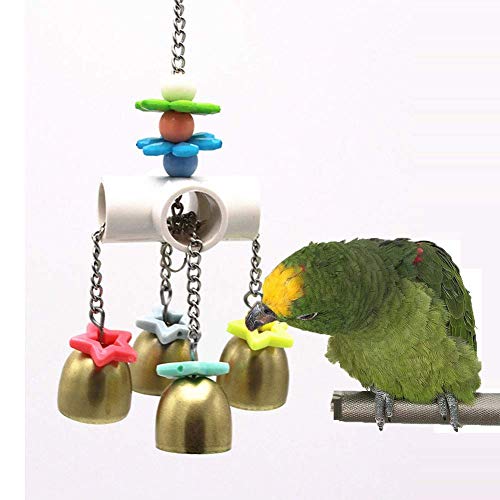 Bird Parrot Bells Toy with Sweet Sound for Pet