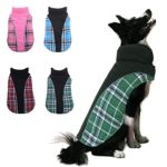 Reversible & Adjustable Plaid Dog Winter Jacket