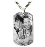 Dog Tag Necklace Customized Engraved Message